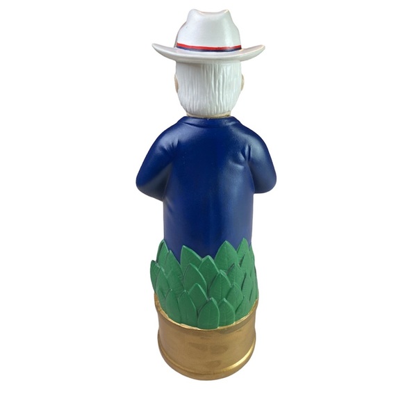 Bourbon Decanter Man Cowboy Gentleman Ceramic 12" Tall Vintage Colonel Cigar - Picture 4 of 8